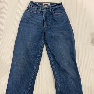 abercrombie 90s straight ultra high rise curve love